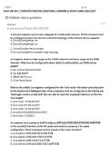CCNA 200-301 &vert; COMPLETE PRACTICE QUESTIONS&comma; ANSWERS & STUDY GUIDE 2026&sol;2027