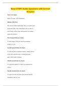 Navy START Guide Questions with Correct&NewLine;Answers