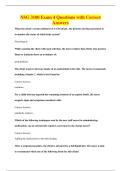 NSG 3100 Exam 4 Questions with Correct&NewLine;Answers