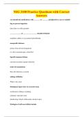 NSG 3100 Practice Questions with Correct&NewLine;Answers