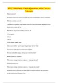 NSG 3100 Study Guide Questions with Correct&NewLine;Answers