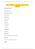 NSG 3100 Test 1 Questions with Correct&NewLine;Answers