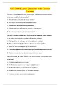 NSG 3100 Exam 1 Questions with Correct&NewLine;Answers