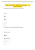 NURS 1100 EXAM REVIEW Questions with&NewLine;Correct Answers