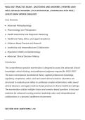 WGU D027 PRACTICE EXAM &ndash; QUESTIONS AND ANSWERS &vert; VERIFIED AND&NewLine;WELL DETAILED ANSWERS &vert; PLUS RATIONALES &vert; DOWNLOAD AND PASS &vert;&NewLine;LATEST EXAM UPDATE 2026&sol;2027
