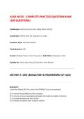 ACSA NCSO Exam Practice Question Bank &vert; Alberta National Construction Safety Officer Prep Cover
