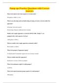 Pump ops Practice Questions with Correct&NewLine;Answers