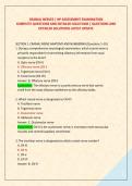 CRANIAL NERVES &vert; NP ASSESSMENT EXAMINATION &NewLine;COMPLETE QUESTIONS AND DETAILED SOLUTIONS &vert; QUESTIONS AND &NewLine;DETAILED SOLUTIONS LATEST UPDATE 