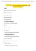 VATI RN Greenlight Exam Questions with&NewLine;Correct Answers