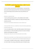 VATI RN Leadership Questions with Correct&NewLine;Answers