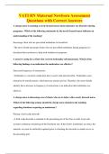 VATI RN Maternal Newborn Assessment&NewLine;Questions with Correct Answers