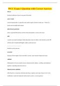 WCC Exam 1 Question with Correct Answers