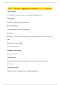 WCC Practice Question with Correct Answers