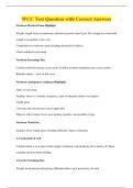 WCC Test Question with Correct Answers