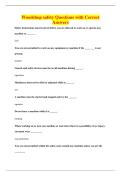 Woodshop safety Questions with Correct&NewLine;Answers