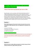 NIMS IS-700&period;b Final Exam Prep 2026 &vert; National Incident Management System Verified Answers