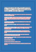 SLP PRAXIS EXAM 2026 UPDATE QUESTIONS&NewLine;AND CORRECT VERIFIED ANSWERS ALREADY&NewLine;GRADED A&plus; &lpar;BRAND NEW VISION&rpar;