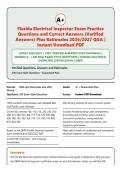 Florida Electrical Inspector Exam 2026&sol;2027 Practice Questions &vert; 300 Verified Answers with NEC Code Rationales &vert; DBPR Certification Graded A&plus; Latest Edition&NewLine;&NewLine;