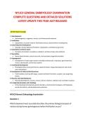 NYUCD GENERAL EMBRYOLOGY EXAMINATION &NewLine;COMPLETE QUESTIONS AND DETAILED SOLUTIONS &NewLine;LATEST UPDATE THIS YEAR JUST RELEASED