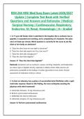 BSN 266 HESI Med Surg Exam Latest 2026&sol;2027 Update &vert; Complete Test Bank with Questions and Answers and Rationales &vert; Medical-Surgical Nursing &vert; Cardiovascular&comma; Respiratory&comma; Endocrine&comma; GI&comma; Renal&comma; Hematologic &vert; A&plus; Graded