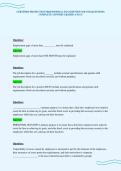 CERTIFIED PROTECTION PROFESSIONAL EXAM REVIEW SOLVED QUESTIONS&NewLine;COMPLETE ANSWERS GRADED A PLUS