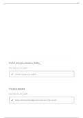 FIRST AID QUESTIONS WITH CORRECT ANSWERS