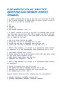 RASMUSSEN MDC III - EXAM 1 QUESTIONS AND CORRECT VERIFIED ANSWERS