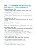 MDC 1 EXAM 1 RASMUSSEN QUESTIONS AND CORRECT VERIFIED ANSWERS
