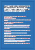 CLEET PHASE 1 AND 2 CERTIFICATE TEXT&NewLine;EXAM 2026 UPDATE QUESTIONS AND&NewLine;CORRECT VERIFIED ANSWERS ALREADY&NewLine;GRADED A&plus; &lpar;BRAND NEW VISION&rpar;