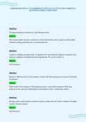 CERTIFIED REVENUE CYCLE REPRESENTATIVE ACTUAL EXAM TEST PAPER FULL&NewLine;QUESTIONS CORRECT RESPONSES