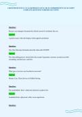 CERTIFIED REVENUE CYCLE REPRESENTATIVE CRCR COMPLETE EXAM QUESTIONS&NewLine;ANSWERS GUARANTEED PASS