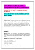 Rasmussen NUR 2755 MDC IV Exam 1 Prep 2026 &vert; Medical-Surgical Nursing Question Bank