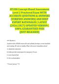 ATI RN Concept-Based Assessment Level 2 Proctored Exam WITH ACCURATE QUESTIONS & ANSWERS &lpar;VERIFIED ANSWERS&rpar; AND DEEP EXPERT RATIONALES &vert; LATEST &lpar;2026&sol;2027&rpar; UPDATED VERSION &vert; 100&percnt; GUARANTEED PASS &lbrace;JUST RELEASED&rcub;
