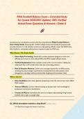 PIAA Football Referee Exam &ndash; Extended Study Set &lpar;Latest 2026&sol;2027 Update&rpar; 100&percnt; Verified Actual Exam Questions & Answers &vert; Grade A&NewLine;&NewLine;&NewLine;