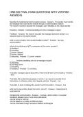 HRM 300 FINAL EXAM QUESTIONS WITH VERIFIED ANSWERS