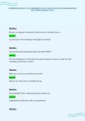 CERTIFIED REVENUE CYCLE REPRESENTATIVE CRCR EXAM TEST PAPER QUESTIONS&NewLine;SOLUTIONS GRADED A PLUS
