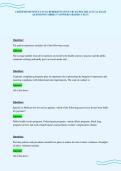 CERTIFIED REVENUE CYCLE REPRESENTATIVE CRCR UPDATED ACTUAL EXAM&NewLine;QUESTIONS CORRECT ANSWERS GRADED A PLUS