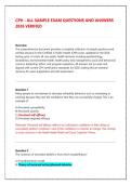 CPH Exam Practice Question Bank 2026&sol;2027 &vert; Certified in Public Health Verified Answers