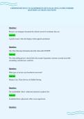 CERTIFIED REVENUE CYCLE REPRESENTATIVE EXAM 2 FINAL PAPER VERIFIED&NewLine;QUESTIONS ACCURATE SOLUTIONS