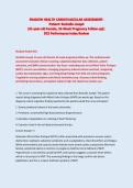 Shadow Health Cardiovascular Assessment&colon; DCE Review with Rochelle Joseph &lpar;A&plus; Guide&rpar;&NewLine;