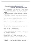 CMN 548 Module 3 Questions and Answers with Solutions &vert; Psychiatric Mental Health Nursing Exam Study Guide &vert; Latest 2026 Update