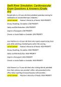 Swift River Simulation Cardiovascular Exam Questions & Answers &lpar;Grade A&plus;&rpar;&period;docx&NewLine;&NewLine;