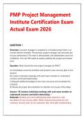 PMP Exam Prep 2026 &vert; Project Management Institute Actual Practice Question Bank