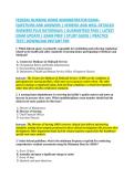 FEDERAL NURSING HOME ADMINISTRATOR EXAM&NewLine;QUESTIONS AND ANSWERS &vert; VERIFIED AND WELL DETAILED &NewLine;ANSWERS PLUS RATIONALES &vert; GUARANTEED PASS &vert; LATEST &NewLine;EXAM UPDATE &vert; EXAM PREP &vert; STUDY GUIDE &vert; PRACTICE &NewLine;TEST&vert; DOWNLOAD INSTANT PDF 