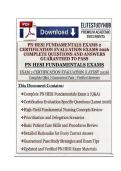PN HESI FUNDAMENTALS EXAM 2 CERTIFICATION EVALUATION EXAMS 2026 COMPLETE QUESTIONS AND ANSWERS GUARANTEED TO PASS
