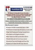 PN HESI FUNDAMENTALS EXAM 2 CERTIFICATION EVALUATION EXAMS 2026 COMPLETE QUESTIONS AND ANSWERS GUARANTEED TO PASS