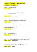 SCI 1010&comma; Exam 1 Questions & Answers &lpar;Grade A&plus;&rpar;&period;docx&NewLine;&NewLine;