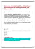 2027 International Residential Code IRC Practice Exam &vert; Questions with Code References