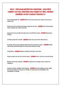 NACC - PSW ExAm REviEW 200 QuEStioNS &vert; 2026 WitH&NewLine;CoRRECt ACtuAL QuEStioNS AND CoRRECtLY WELL DEFiNED&NewLine;ANSWERS LAtESt ALREADY GRADED A&plus; 