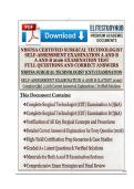 NBSTSA CERTIFIED SURGICAL TECHNOLOGIST SELF-ASSESSMENT EXAMINATION A AND B 2026 EXAMINATION TEST FULL QUESTIONS AND CORRECT ANSWERS
